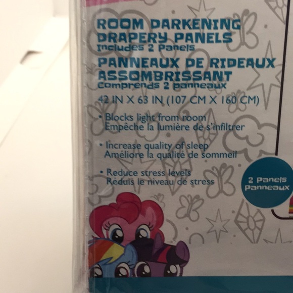 My Little Pony Rainbow Dreams Room Darkening Drapes Window Curtains 2 Pa… - Picture 3 of 13